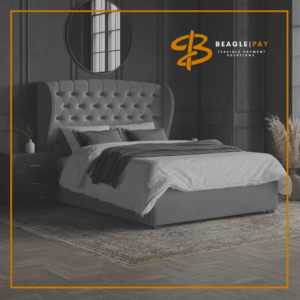 oxford ottoman bed with winged chesterfield headboard & memory foam mattress | 4 colours