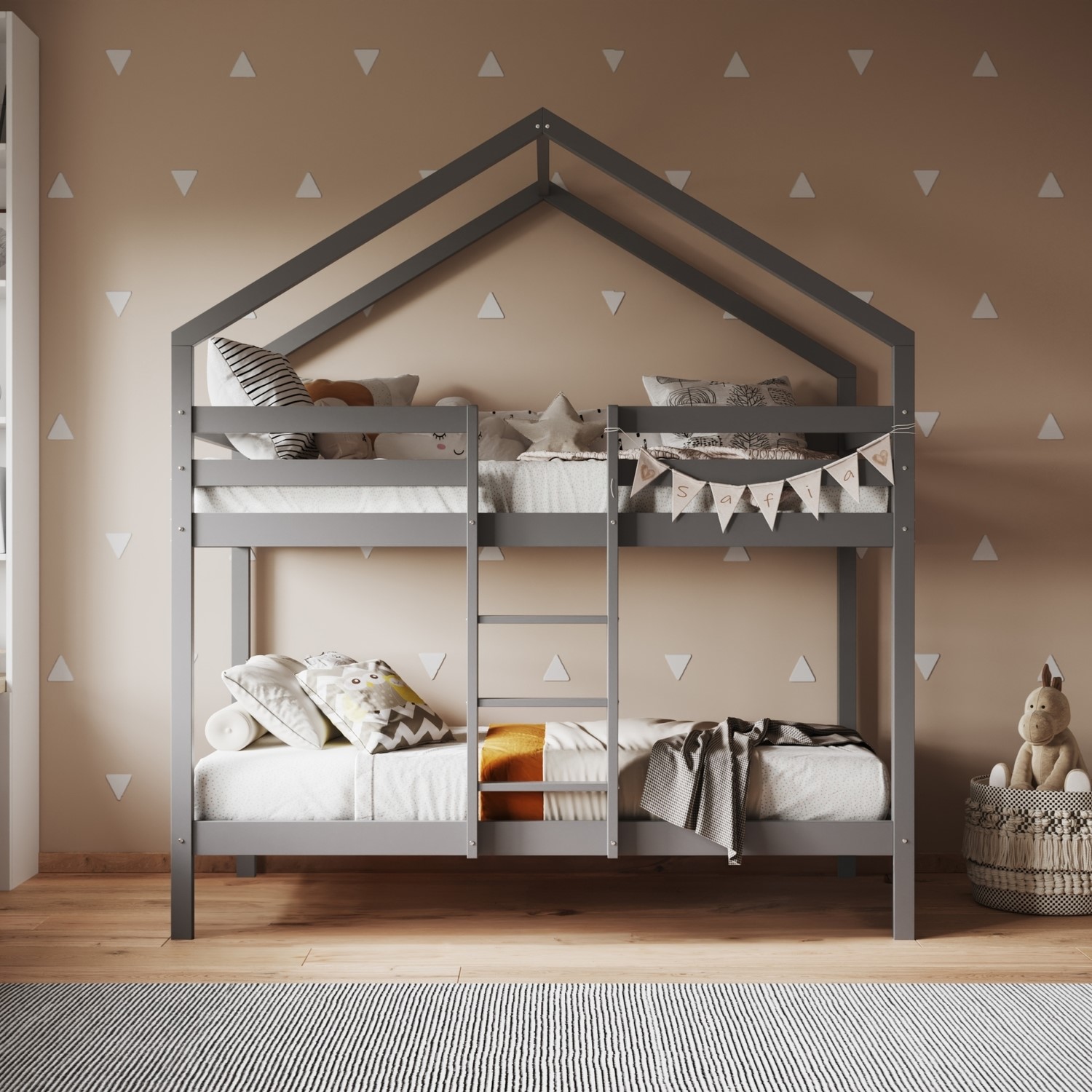 house bunk bed | 2 colours house bunk bed | 2 colours